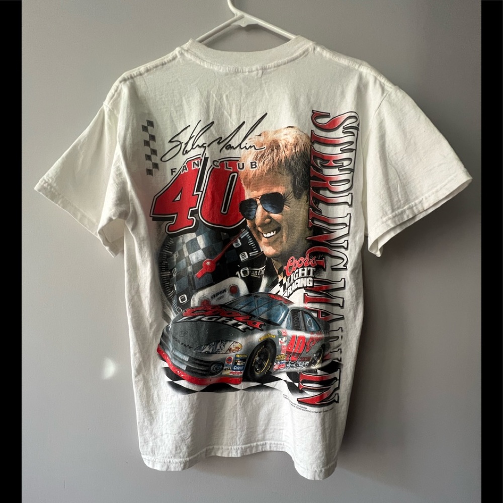 Sterling Martin Fan Club NASCAR T-Shirt size M Medium vintage 2001